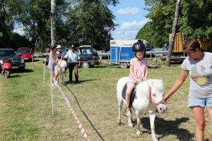 Przejażdżka dzieci na kucykach