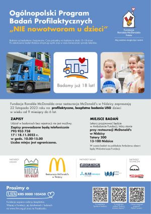 Plakat Fundacji McDonald's