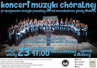 Koncert muzyki chóralnej w Nidzicy