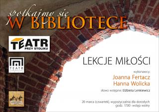 Lekcja miłości w nidzickiej bibliotece