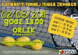 Zapraszamy na turniej tenisa ziemnego