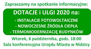 „Oszczędzaj i żyj w zgodzie z naturą” - spotkanie informacyjne