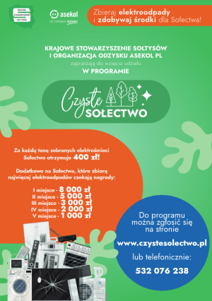 Czyste sołectwo - ulotka