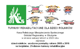 Turnusy rehabilitacyjne dla dzieci rolników